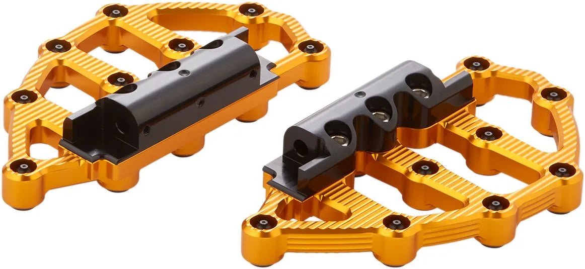 Arlen Ness Mx Billet Floorboards - Gold