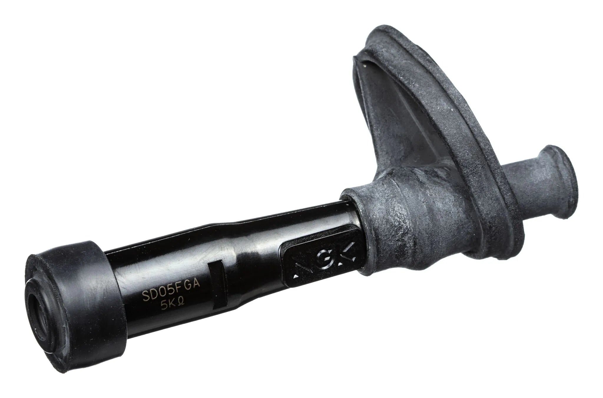 Ngk Spark Plug Cap - Straight, Black
