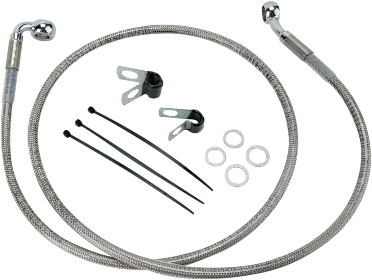 Drag Specialties Extended Brake Line Kit - Stainless Steel