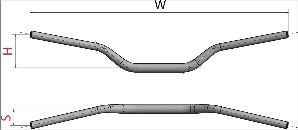 Neken Variable Diameter Handlebar - Black