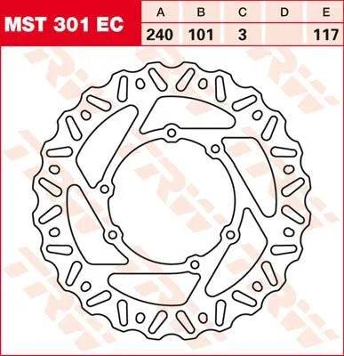 Trw Ec Cross Design Brake Rotor