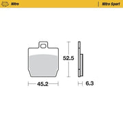Moto-master Roadpro Sinter Scooter Brake Pad (Pair)