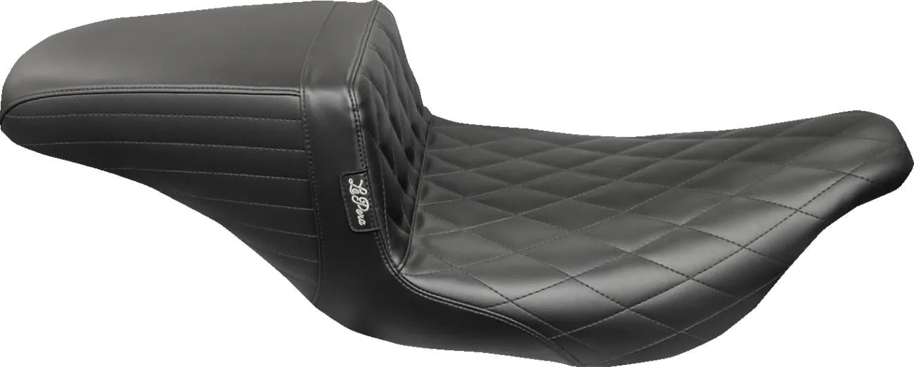Le Pera Kickflip Seat - Black Vinyl, Diamond Stitch