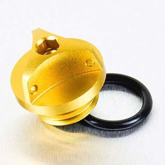 Pro Bolt Aluminum Oil Filler Cap - Yellow