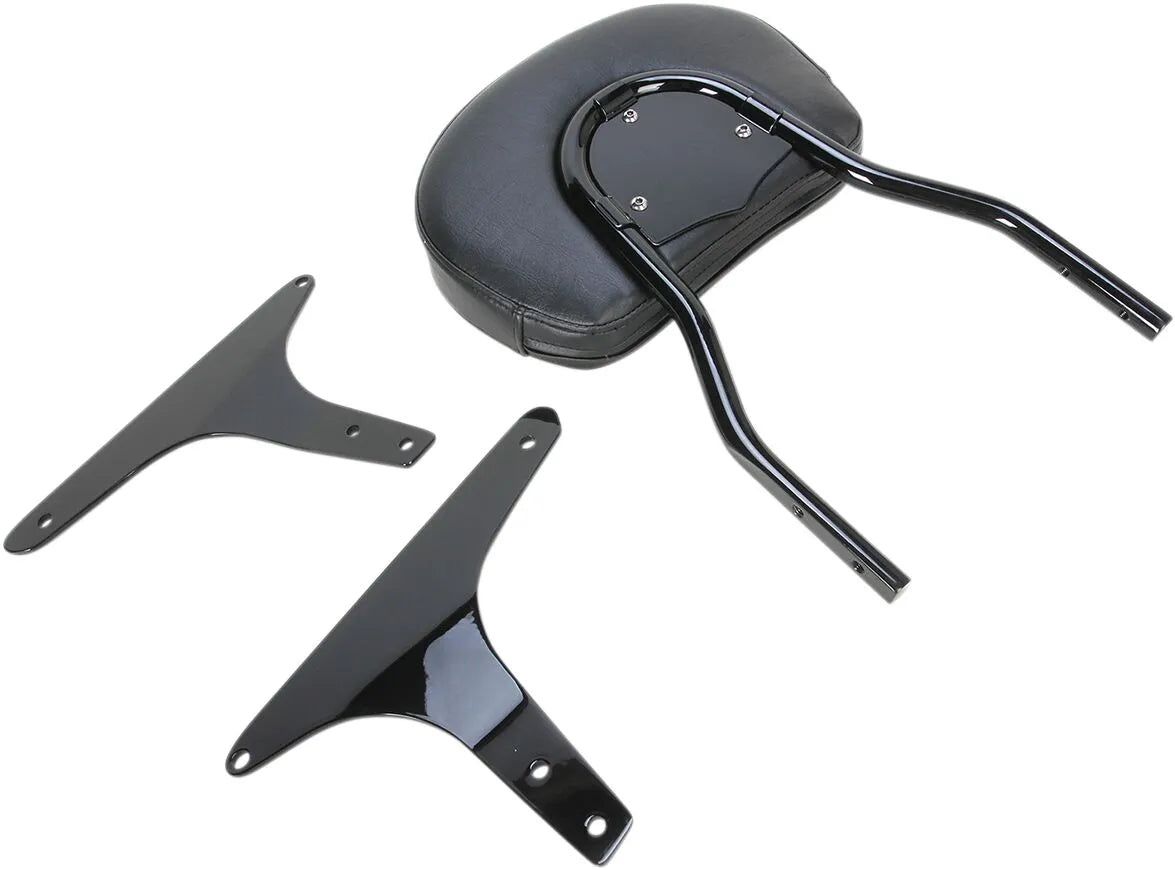 Cobra Round Sissy Bar - Black Steel