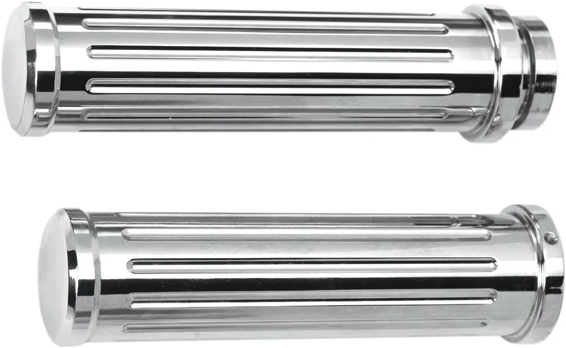 Pro-one Chrome Billet Grips - 1" Handlebar