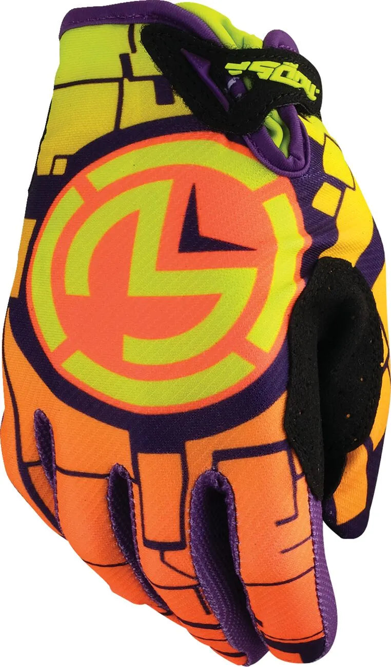Moose Offroad Youth Sx1™ Gloves - Black/Green/Orange/Purple