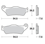 Moto-master Racing Brake Pads Offroad Sintered Metal