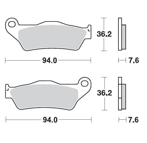 Moto-master Racing Brake Pads Offroad Sintered Metal