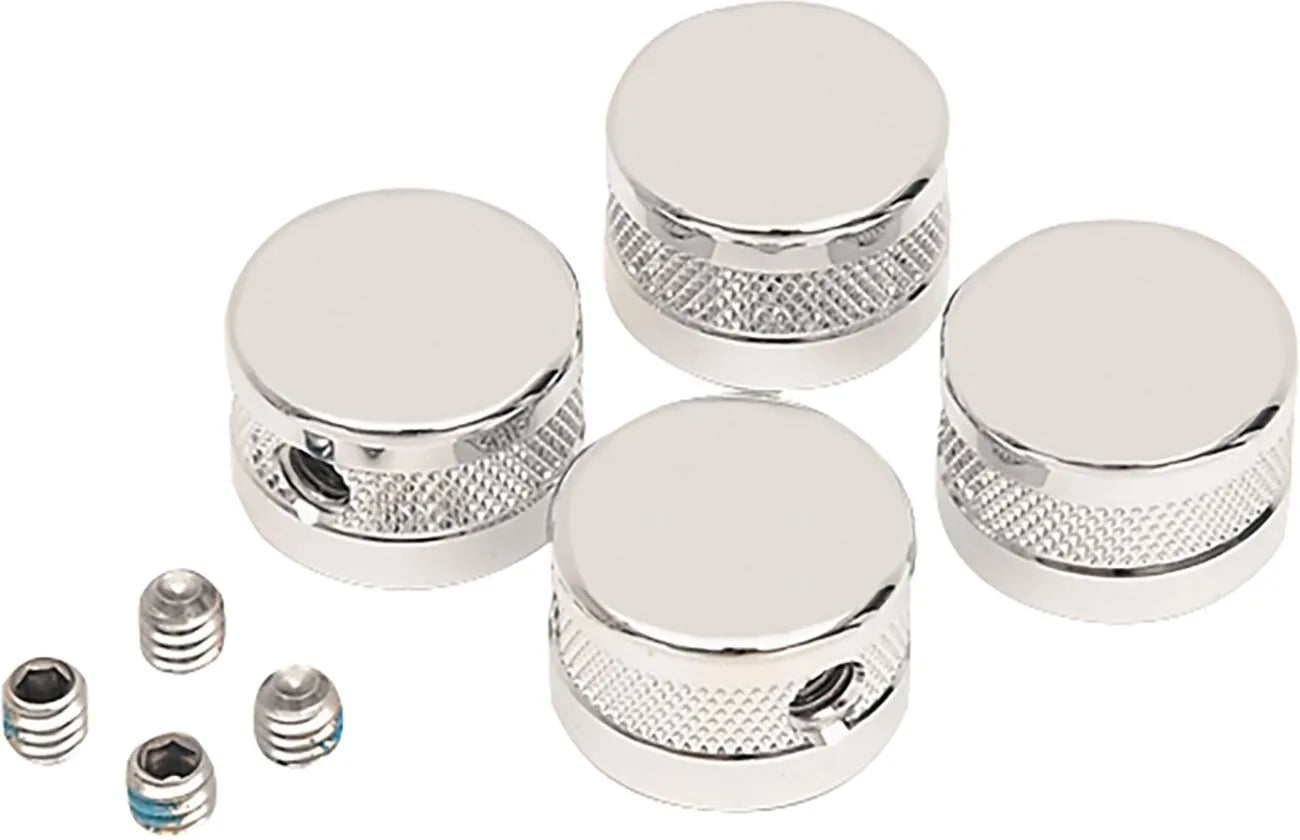 Drag Specialties Head Bolt Covers - Chrome, Aluminum