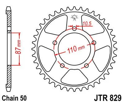 Jt Sprockets Steel Rear Sprocket - 530
