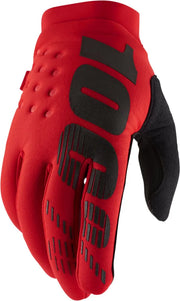 100% Brisker Insulated Off-road Gloves - Black/Red