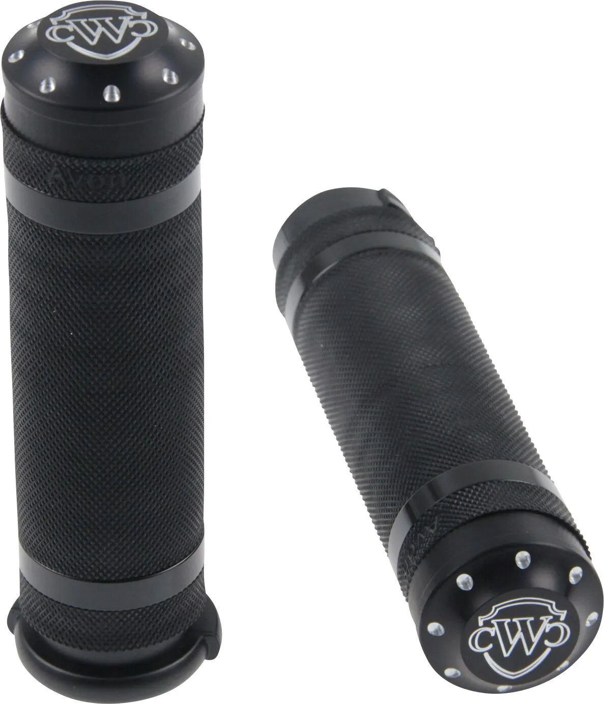 Cult Werk 1" Black Hand Grips For Harley-davidson