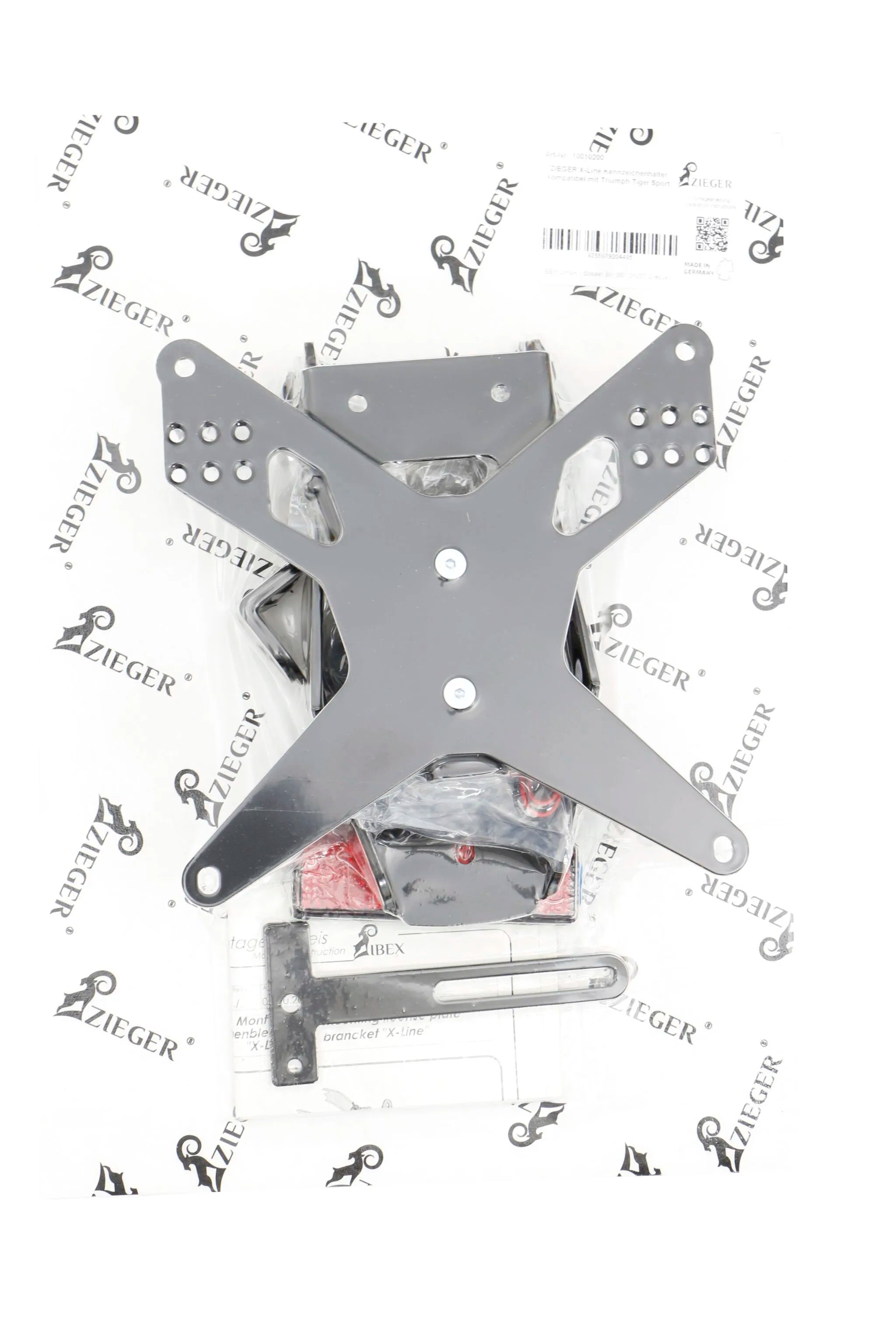Zieger X-line License Plate Holder Type E