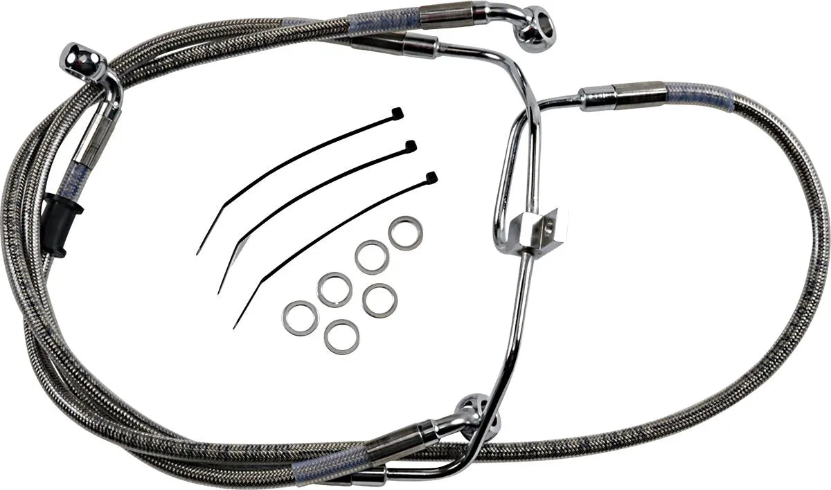 Drag Specialties Extended Brake Line Kit For Non-abs Models