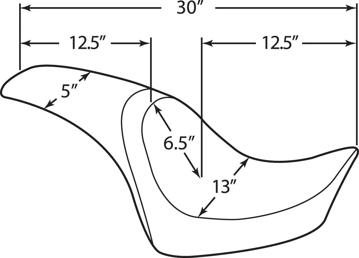 Drag Specialties Predator Seat - Black