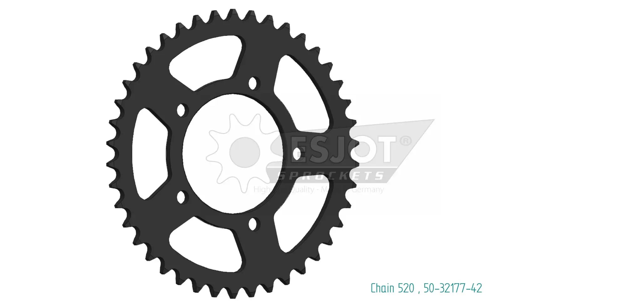 Esjot 520 Steel Rear Sprocket - High-performance
