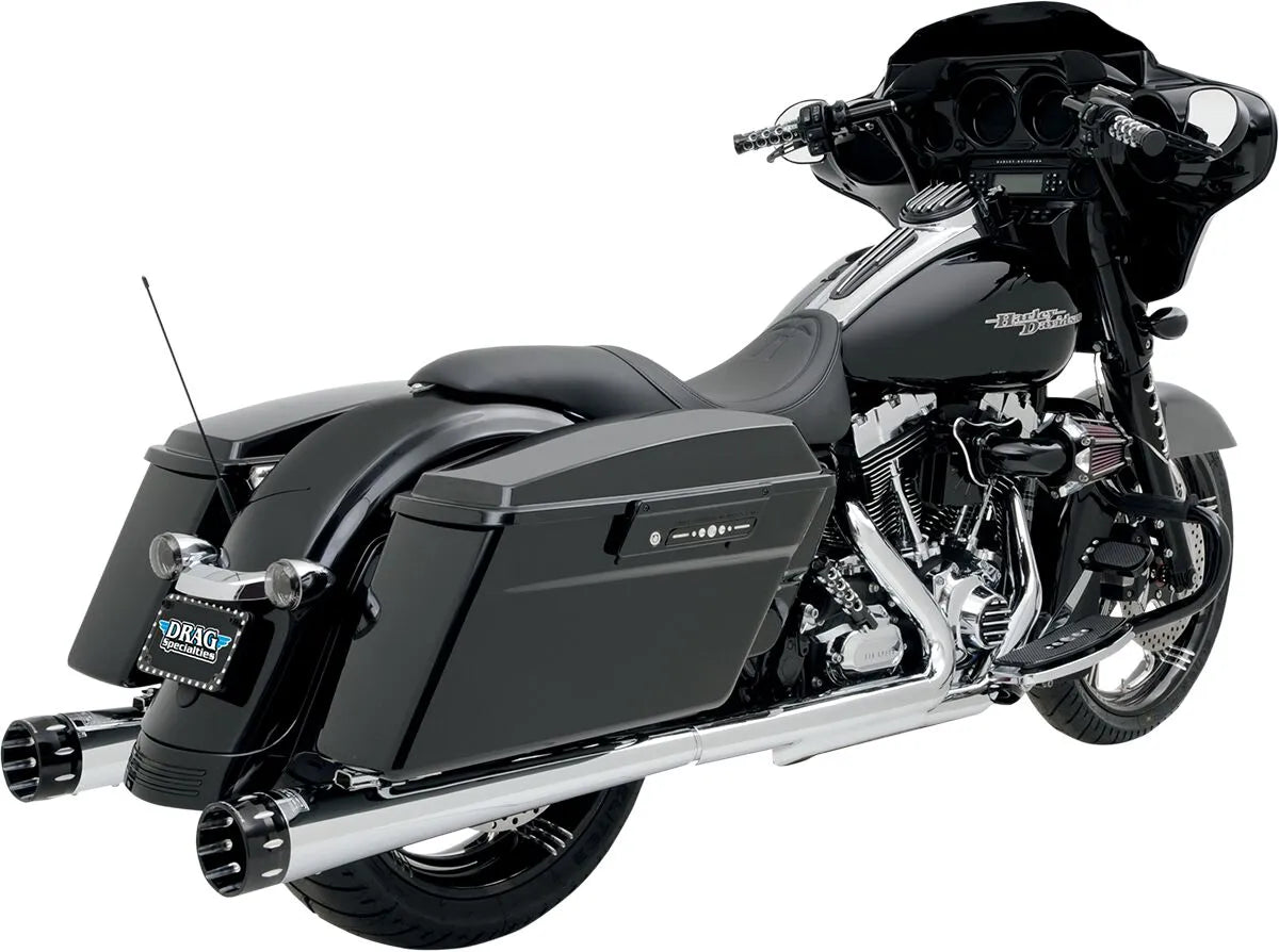 Bassani Xhaust Megaphone Slip-on Mufflers - Chrome