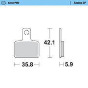 Moto-master Racing Gp Sinterpro Offroad Brake Pads