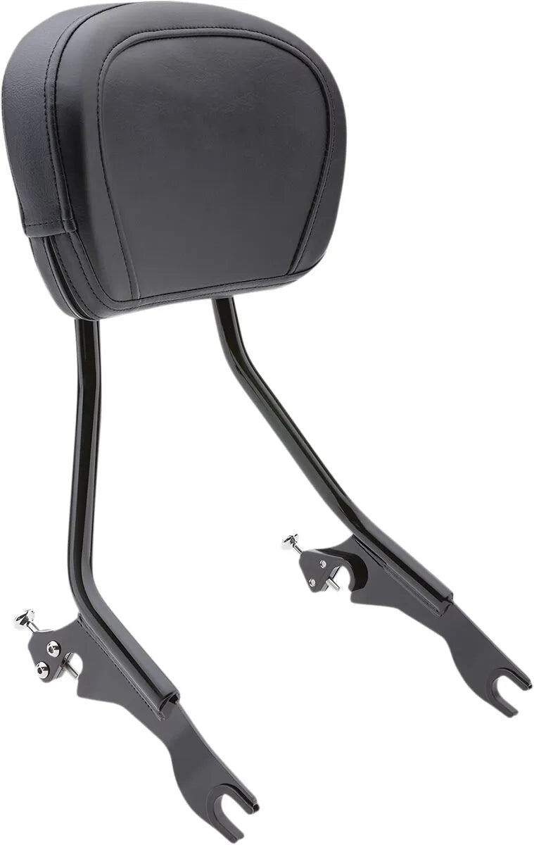 Cobra Detachable Backrest - Black Steel Sissy Bar