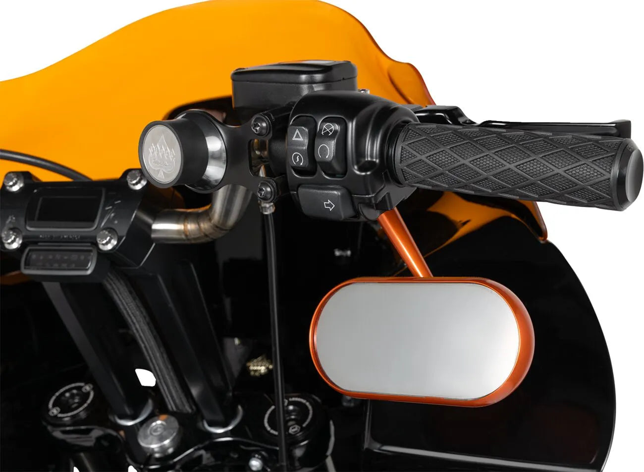 Arlen Ness Diamond Grips - Black, 1"