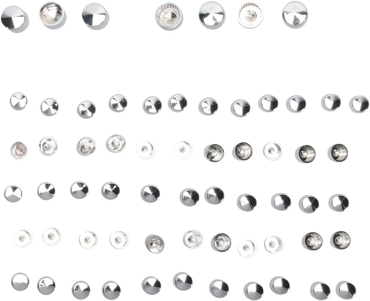 Drag Specialties Engine Bolt Cover Kit Chrome/silver