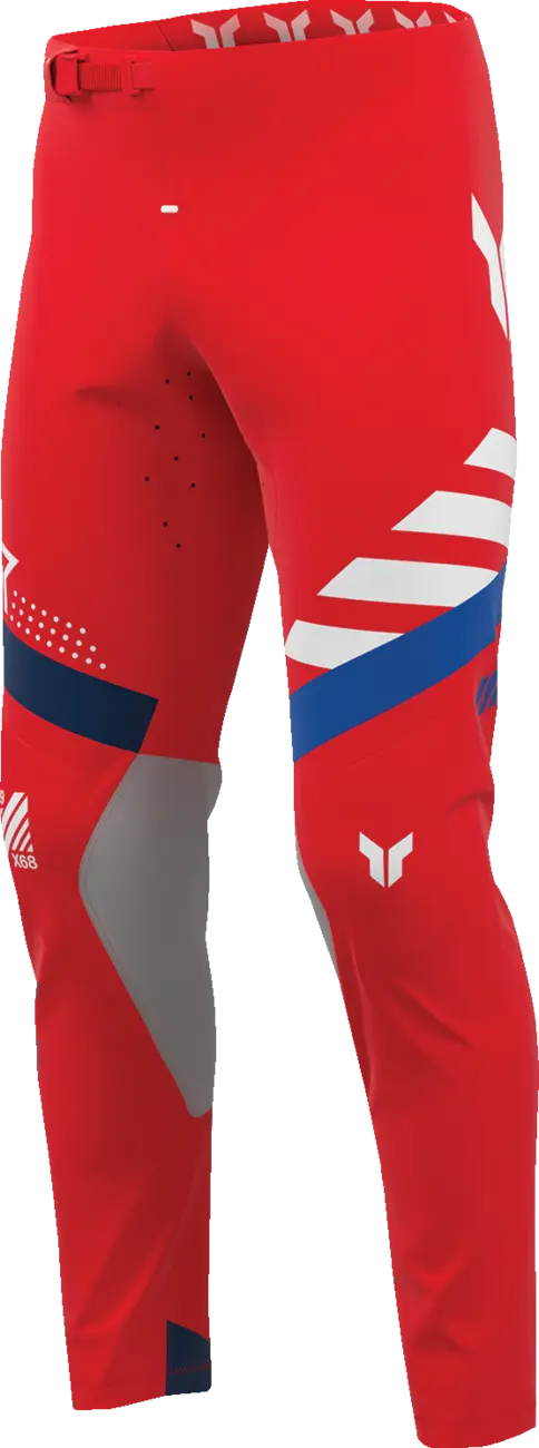 Thor Sportmode Synth Pants - Blue/Red/White