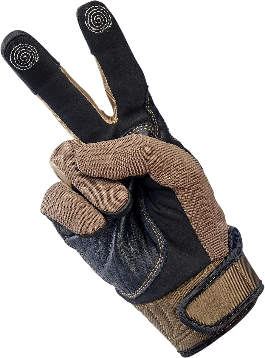 Biltwell Baja Gloves Motocross Inspired - Black/Chocolate