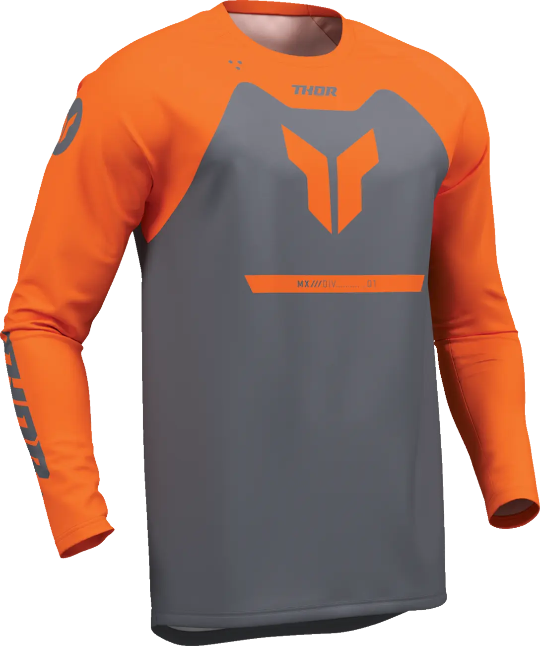 Thor Ridemode Menace Jersey - Orange/Charcoal Gray