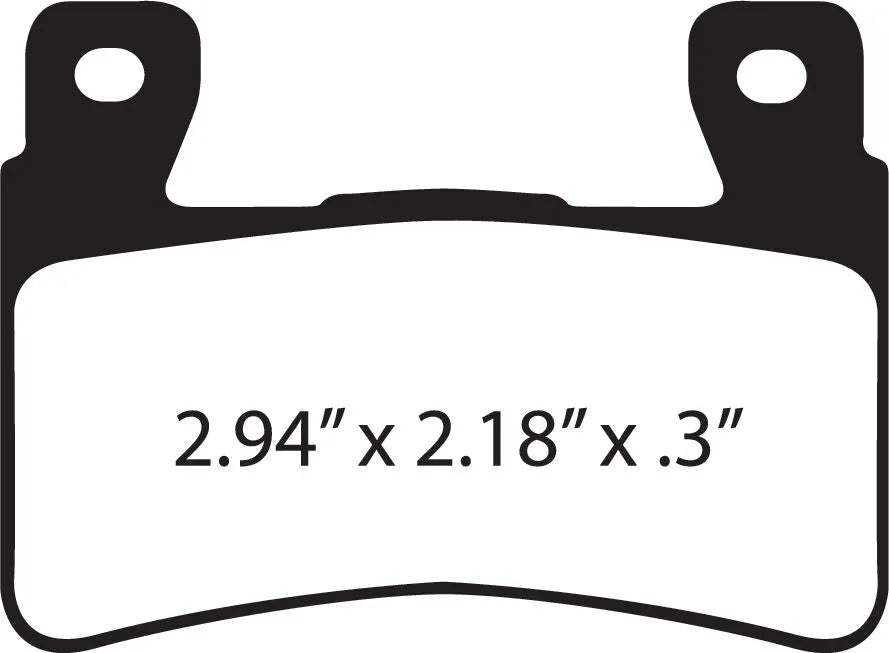 Ebc Fa296hh Sintered Brake Pads For Harley/buell