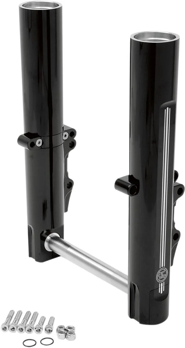 Performance Machine Fork Leg Kit - Black Billet Aluminum