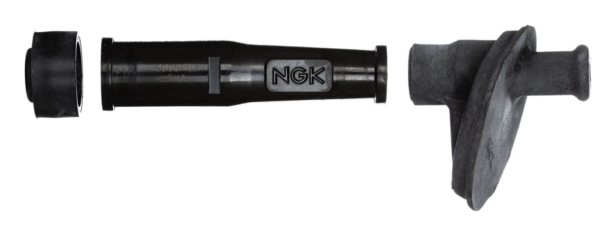 Ngk Spark Plug Cap - Straight, Black