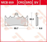 Trw Crq Series Carbon Race Brake Pads For Sport Motorcycles