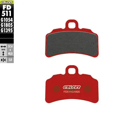 Galfer Semi-metallic Brake Pads For Oem Replacement