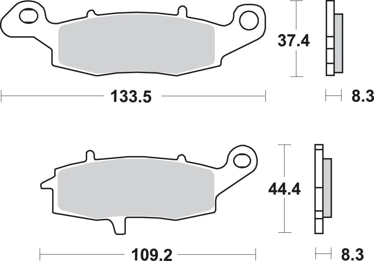 Sbs Hs Street Excel Sintered Front Brake Pads