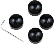 Drag Specialties Die-cast Head Bolt Covers - Black